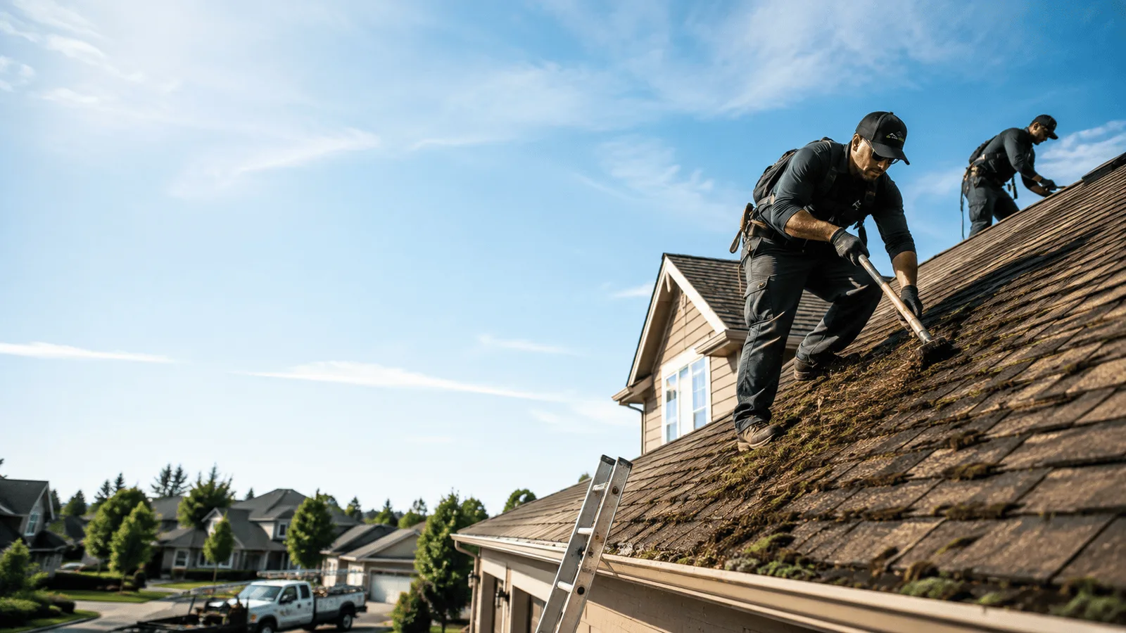 Roof Moss Removal in Milford, MI near me